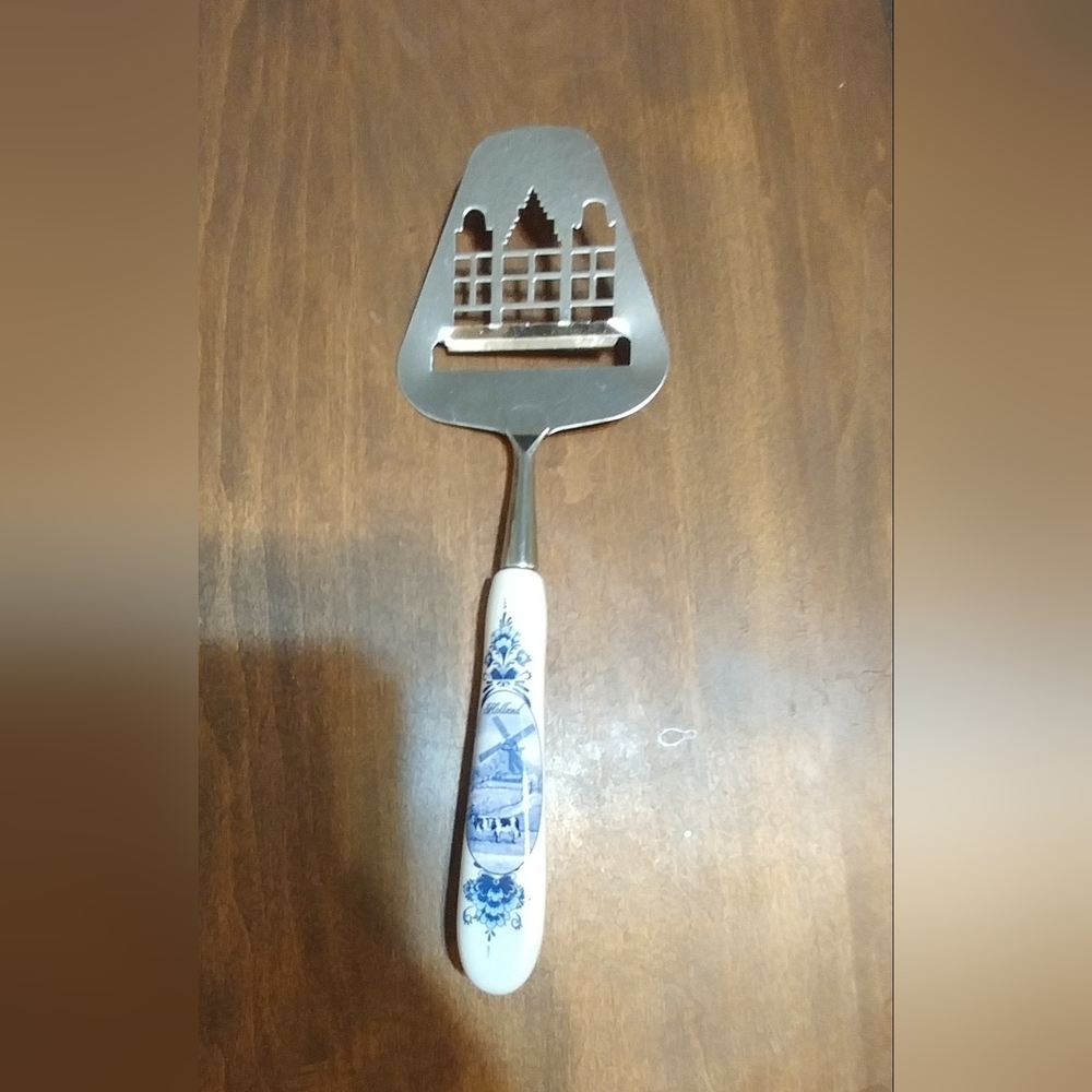 Blue and White Cheese Slicer from Holland